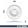 Dekoracyjna róża sufitowa Marbet Design wykonana z pianki Podgląd zdjęcia produktu 2