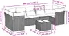 The Living Store 8-tlg. Garten-Sofagarnitur mit Kissen Produktbild-Vorschau 4
