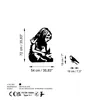Wallity, Banksy Metal 07, Dekoratives Wandaccessoire aus Produktbild-Vorschau 7