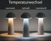 Northpoint Moderne LED Tischleuchte in Pilzform taupe im Produktbild-Vorschau 2