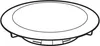 A black and white illustration of a shower drain cover. Produktbild-Vorschau