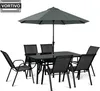 VORTIVO 8-teiliges Gartenmöbel-Set für 6 Personen mit Produktbild-Vorschau 1