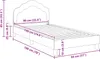 vidaXL Kinderbedframe met hoofdeinde, roze, 90 x 190 cm, Productafbeelding-voorbeeld 8