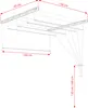Suszarka sufitowa 5x160 cm na pranie biała regulowana Podgląd zdjęcia produktu 9