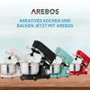 AREBOS Küchenmaschine 1500 W Schwarz | 2 Produktbild-Vorschau 12