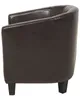 BELIANI Cocktailsessel Braun Kunstleder glänzend modern  Produktbild-Vorschau 5