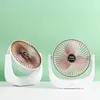 Stojící stolní ventilátor přenosný mini dobíjecí usb měď Náhled obrázku produktu 10