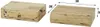 Two wooden blocks with dimensions indicated by measurement lines and numbers. Produktbild-Vorschau