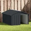 vidaXL Cuccia per cani antracite 116,5x153x81,5 cm Acciaio Anteprima dell’immagine prodotto 1