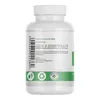The back of a white plastic supplement bottle with a green label. Produktbild-Vorschau
