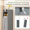 COSTWAY Mobiletto da toilette, mobiletto da bagno stretto, Anteprima dell’immagine prodotto 7