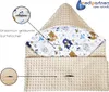 Kuscheldecke für babys, Einschlagdecke, Baumwolle, 85x85, Produktbild-Vorschau 4