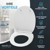 SANILO® WC-Sitz mit Absenkautomatik und Schnellverschluss Produktbild-Vorschau 2