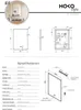 HOKO Miroir de salle de bain antibuée LED 50x70cm avec Voir les images du produit 11