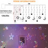 LED Lichtervorhang Innen 3x1M, Stern Mond Produktbild-Vorschau 3