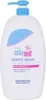 A white pump bottle of Sebamed Baby Gentle Wash. Voir les images du produit