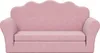 vidaXL Kinder-Schlafsofa 2-Sitzer Rosa Weicher Plüsch Produktbild-Vorschau 3