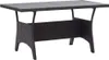 vidaXL Zahradní stůl černý 120x70x66 cm Poly ratan Náhled obrázku produktu 6