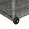 The Living Store Barwagen Grau 100x45x83 cm Poly Rattan Produktbild-Vorschau 5