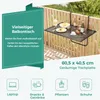 COSTWAY Stolik na balustradę balkonową, składany stolik do Podgląd zdjęcia produktu 6