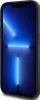 A black phone case is shown with a blue screen. Produktbild-Vorschau