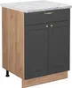 Küchenunterschrank Vicco Fame-Line Anthrazit-Gold 60 cm mit Produktbild-Vorschau 1