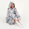 Very Soft Lazy Robe Grey Cats 100 cm Bademantel Produktbild-Vorschau 11