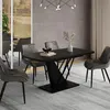 Esstisch Vicco Fenaro Schwarz 120-160 x 80 cm ausziehbar, Produktbild-Vorschau 3