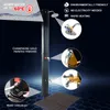 A diagram showcasing the features of a solar-powered outdoor shower. Produktbild-Vorschau