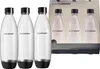 Three SodaStream bottles are shown in front of their packaging. Produktbild-Vorschau