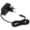 A black power adapter with a European plug and a DC barrel connector is shown against a white background. Produktbild-Vorschau