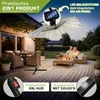 tillvex® Alu Sonnenschirm Rechteckig Ø 330 cm mit LED Solar Produktbild-Vorschau 6