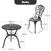 Avestar 3-teiliges Bistro Set aus Aluminiumguss, Produktbild-Vorschau 6