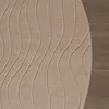 Volero - Runder Teppich Wohnzimmer - Charm Waves Beige - Ø Produktbild-Vorschau 5
