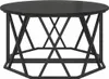 vidaXL Couchtisch Schwarz Eichen-Optik 80 x 80 x 42 cm Produktbild-Vorschau 7