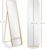 Lustro HOMCOM o pełnej długości, 160 x 40 cm, stożkowe, Podgląd zdjęcia produktu 6