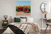 MuchoWow® Poster Traktor - Rot - Sonnenblume - Bauernhof - Produktbild-Vorschau 4