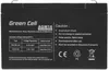 A black battery with white text and logos. Produktbild-Vorschau