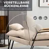 HOMCOM Relaxsessel mit Hocker Sessel mit Verstellbar Produktbild-Vorschau 4