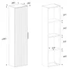 Hängesäule Adriel 1 Tür, Weiß Produktbild-Vorschau 7