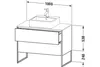 Waschtischunterbau XSQUARE 778x1000x548mm nordic weiß Produktbild-Vorschau 2