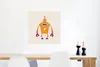 MuchoWow® Poster Roboter - Antenne - Orange - Blitzschlag - Produktbild-Vorschau 5