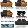 Relaxsofa Hussen, Bezug für Relaxsessel, 6-teiliges Stretch Produktbild-Vorschau 8