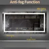 A bathroom mirror with an anti-fog function demonstrated. Podgląd zdjęcia produktu