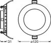 OSRAM LED inbouwlamp, ultra slank, 8W, 550lm, 3000K, IP20, Productafbeelding-voorbeeld 7