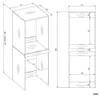 Armoire pour lave-linge et sèche-linge POLA TWIN Segment Voir les images du produit 7