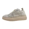 Mustang Damen Sneaker Court Makramee Blumen Netzstruktur Produktbild-Vorschau 16