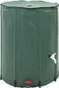 A green collapsible water barrel with a white tap and a red valve. Produktbild-Vorschau
