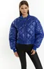 Damen Jacke blau S aus Polyamid, rautenförmig gesteppt, Produktbild-Vorschau 4