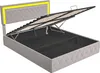 Skriňová posteľ 160x200 cm v zamate - s LED a lamelovým Náhľad obrázku produktu 4